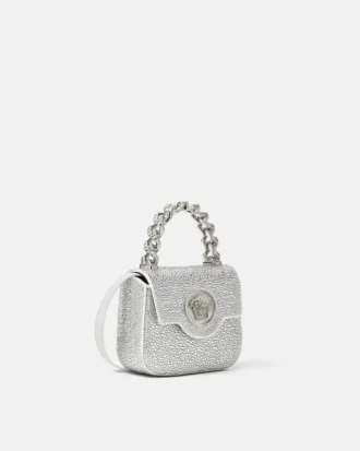 La Medusa mini-taske i satin med dekorationer