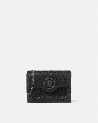 La Medusa-pyntet satin-clutch
