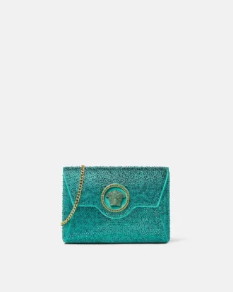 La Medusa-pyntet satin-clutch