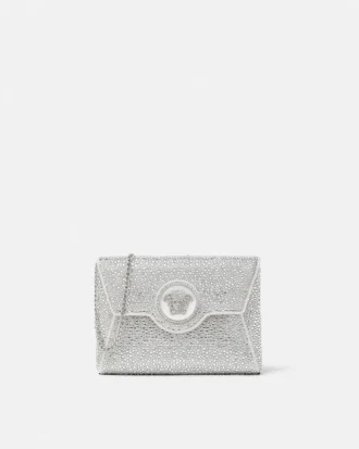 La Medusa-pyntet satin-clutch