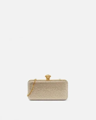 La Medusa-pyntet satin-clutch
