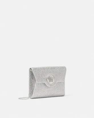 La Medusa-pyntet satin-clutch