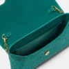 La Medusa-pyntet satin-clutch