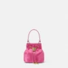 La Medusa Satin Mini Bucket Bag