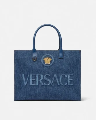 La Medusa stor denim-tote