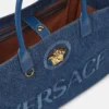 La Medusa stor denim-tote