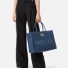 La Medusa stor denim-tote