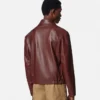 Læderblousonjakke
