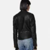Læderjakke i biker-stil