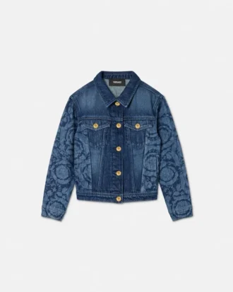 Laseret denimblouson til børn
