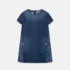 Laseret denimkjole til børn