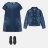 Laseret denimblouson til børn