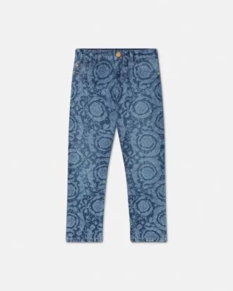 Lasergraverede skinny jeans til børn