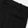 Lavtaljede, løse gabardinebukser Lavtaljede, løse gabardinebukser
