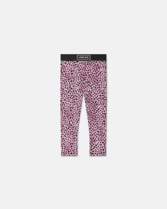 Leggings i bomuldsjersey med print til børn