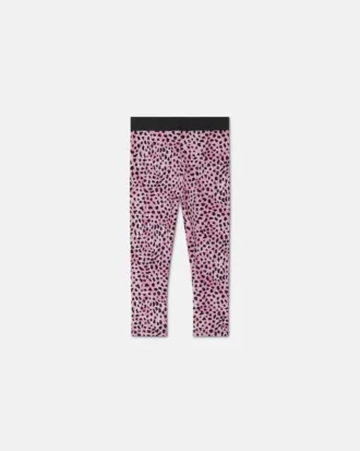 Leggings i bomuldsjersey med print til børn