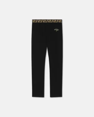 Leggings i stretchbomuldsjersey med print til børn