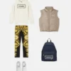 Leggings i stretchbomuldsjersey med print til børn