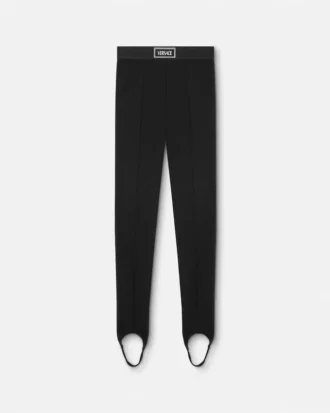 Leggings i viskose-blanding med strop