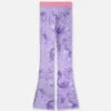Leggings i viskose med print og udvidede ben