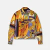 Let polstret jakke med print
