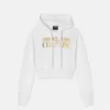Logo Crop Hoodie