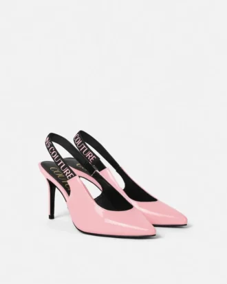 Logo Scarlett lakpumps med hælrem