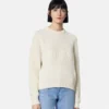 Logo-strikket sweater