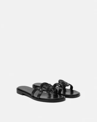 Medusa 95 flade sandaler i laklæder