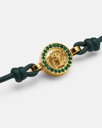 Medusa 95 krystal læderarmbånd