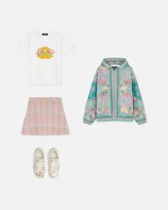 Medusa Coral Kids T-shirt med nitter
