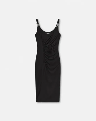 Midi-kjole i stretch-crêpe-jersey