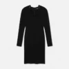Midi-kjole i stretch-crêpe-jersey