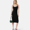 Midi-kjole i stretch-crêpe-jersey