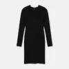 Midi-kjole i stretch-crêpe-jersey