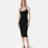 Midi-kjole i stretch-crêpe-jersey