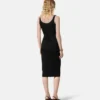 Midi-kjole i stretch-crêpe-jersey