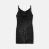 Mini-kjole i viscose med dekorationer