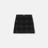 Mini-nederdel i tweed-bomuld