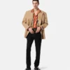 Mélange uld dobbeltradet blazer