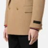 Mélange uld dobbeltradet blazer