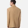 Mélange uld dobbeltradet blazer