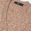 Mouliné-strikket cardigan i kashmirblanding
