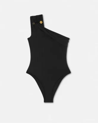 One-piece badedragt med sikkerhedsnål
