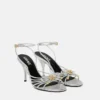 Opera Bow Metallic sandaler 85 mm