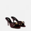 Opera Bow Patent Mules 85 mm