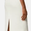 Pencilskirt i dobbelt uldcrêpe