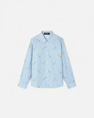 Pinstripe Pin Kids-skjorte