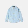 Pinstripe Pin Kids-skjorte