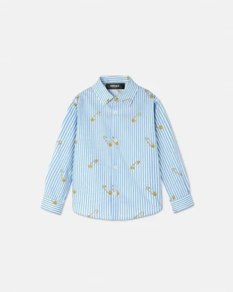 Pinstripe Pin Kids-skjorte